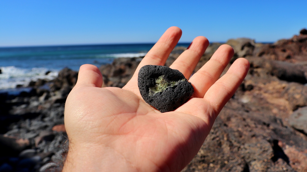 Canarias / Canary Islands, Lanzarote, the olivine stone