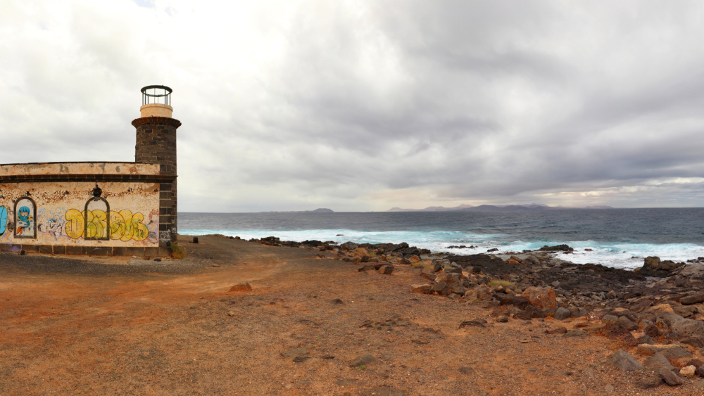 Kanáry, Lanzarote, maják Pechiguera lighthouse